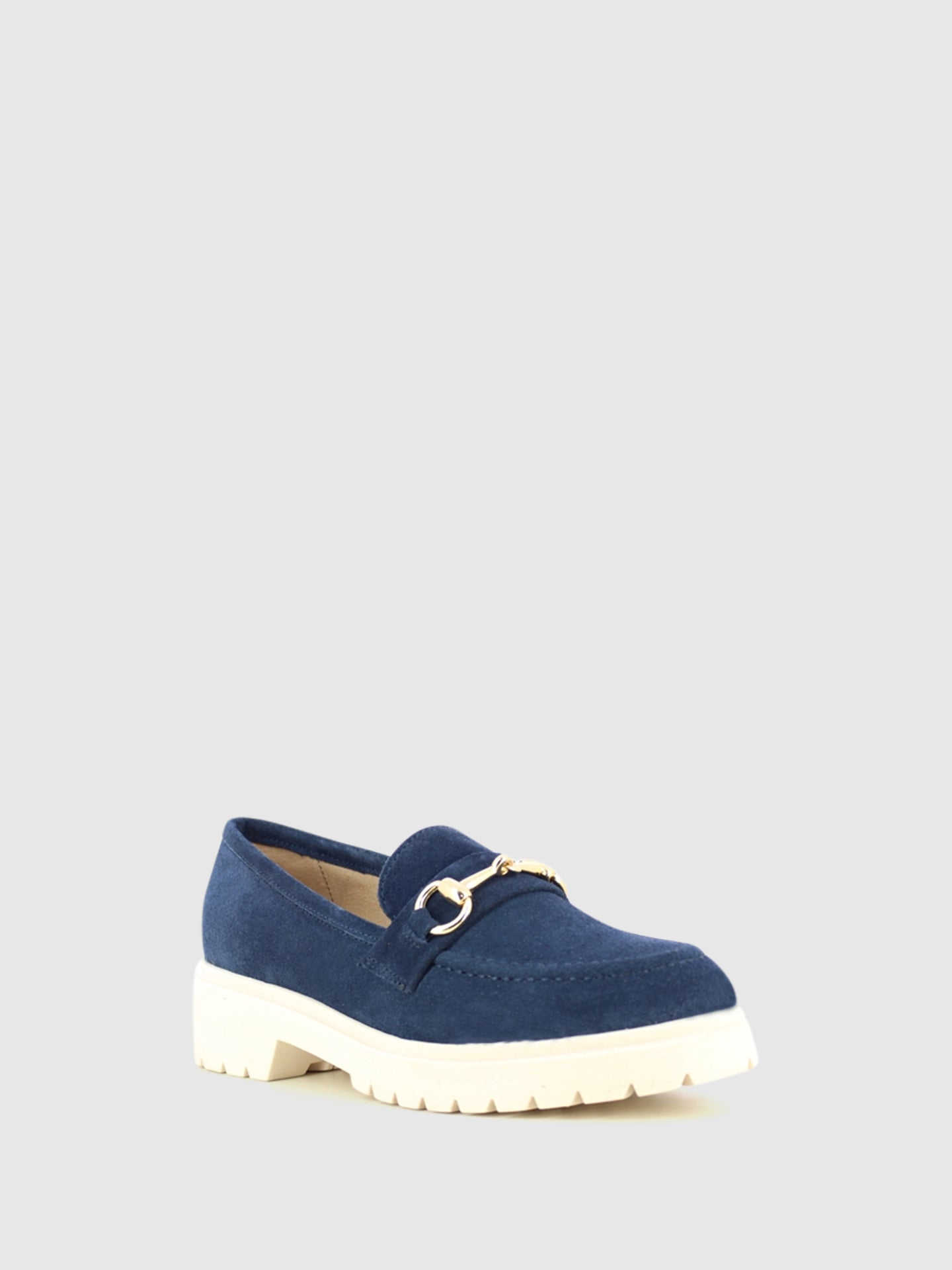 Foreva Loafers com Apliques Metálicos em Azul Marinho